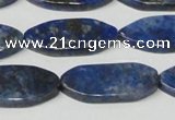 CNL1296 15.5 inches 14*30mm marquise natural lapis lazuli beads