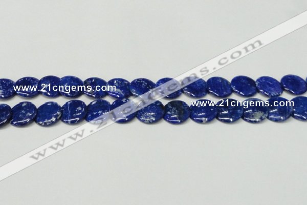 CNL1302 15.5 inches 20mm flat round natural lapis lazuli beads