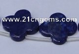 CNL1317 Top drilled 24mm flower natural lapis lazuli beads