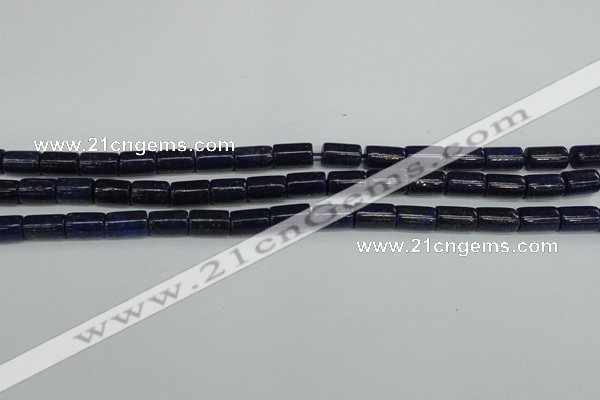 CNL1509 15.5 inches 6*10mm tube lapis lazuli beads wholesale