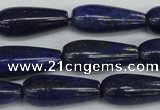 CNL1513 15.5 inches 10*30mm teardrop lapis lazuli beads wholesale