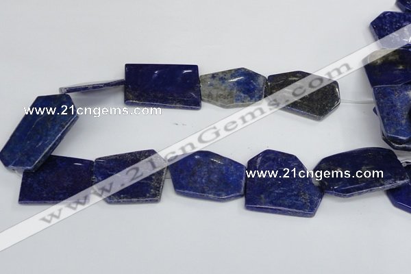 CNL1515 15.5 inches 30*35mm - 35*45mm freeform lapis lazuli beads