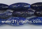 CNL1601 15.5 inches 12*30mm rice lapis lazuli gemstone beads