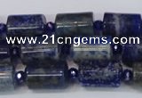 CNL1602 15.5 inches 10*15mm tube lapis lazuli gemstone beads