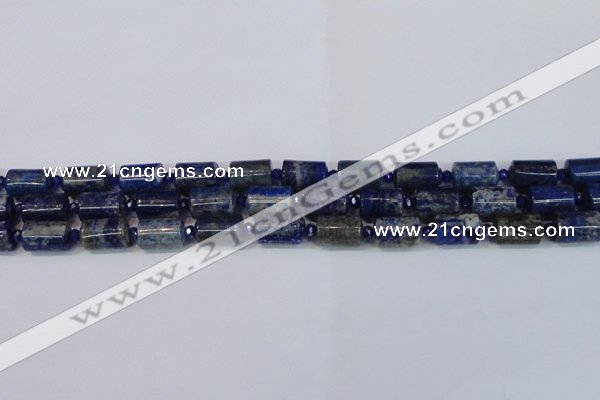 CNL1602 15.5 inches 10*15mm tube lapis lazuli gemstone beads