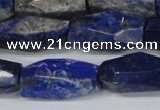 CNL1608 15.5 inches 12*25mm - 14*30mm faceted nuggets lapis lazuli beads