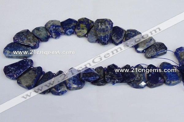 CNL1610 Top drilled 20*28mm - 25*35mm freeform lapis lazuli beads