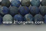 CNL1652 15.5 inches 8mm round matte lapis lazuli beads wholesale