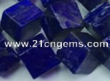 CNL1672 15.5 inches 11*11mm cube lapis lazuli gemstone beads