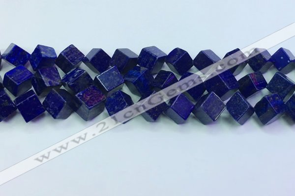 CNL1672 15.5 inches 11*11mm cube lapis lazuli gemstone beads