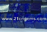 CNL1674 15.5 inches 7*7mm cube lapis lazuli gemstone beads