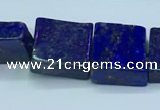 CNL1678 15.5 inches 11*11mm - 12*12mm square lapis lazuli beads