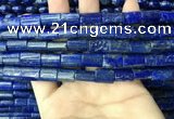 CNL1681 15.5 inches 10*13mm - 10*15mm flat tube lapis lazuli beads