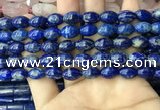 CNL1683 15.5 inches 8*11mm - 8*12mm rice lapis lazuli beads