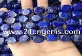 CNL1688 4mm round & 8*12mm - 11*15mm faceted nuggets lapis lazuli beads