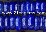 CNL1694 15.5 inches 3*8mm - 4*8mm rondelle lapis lazuli beads