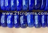 CNL1695 15.5 inches 3*9mm - 4*9mm rondelle lapis lazuli beads