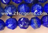 CNL1718 15.5 inches 6mm faceted nuggets lapis lazuli beads