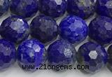 CNL1731 15 inches 8mm faceted round lapis lazuli beads