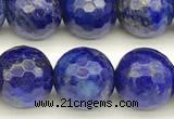 CNL1737 15 inches 10mm faceted round lapis lazuli beads