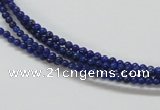 CNL200 15.5 inches 3mm round natural lapis lazuli beads wholesale