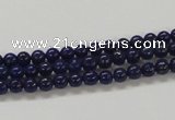 CNL204 15.5 inches 4mm round natural lapis lazuli beads wholesale