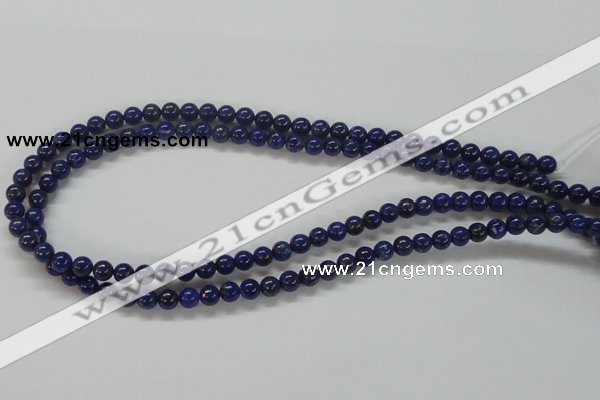 CNL205 15.5 inches 6mm round natural lapis lazuli beads wholesale