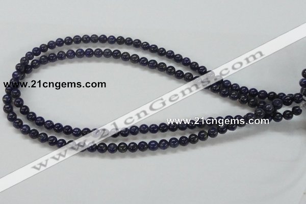 CNL206 15.5 inches 6mm round natural lapis lazuli beads wholesale