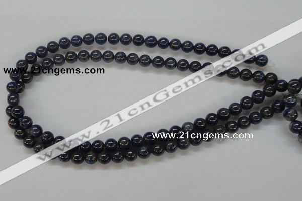 CNL207 15.5 inches 8mm round natural lapis lazuli beads wholesale