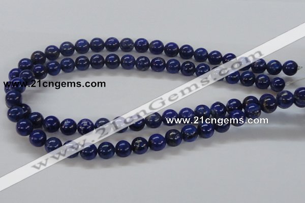 CNL216 15.5 inches 10mm round A+ grade natural lapis lazuli beads