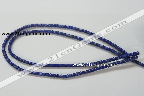 CNL237 15.5 inches 5*7mm bamboo shape natural lapis lazuli beads wholesale