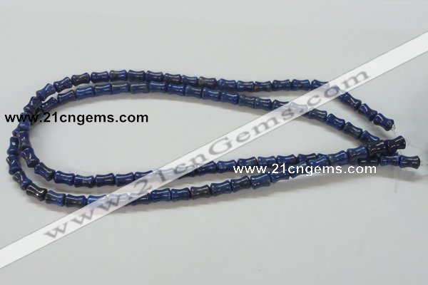 CNL238 15.5 inches 6*8mm bamboo shape natural lapis lazuli beads wholesale