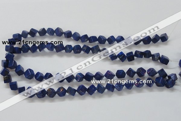 CNL239 15.5 inches 8*8 cube natural lapis lazuli beads wholesale