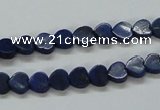 CNL241 15.5 inches 6*6mm heart natural lapis lazuli beads wholesale