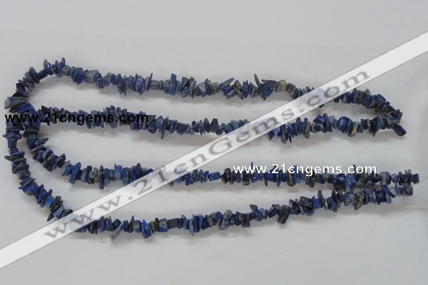 CNL244 15.5 inches 3*10mm chip natural lapis lazuli beads wholesale