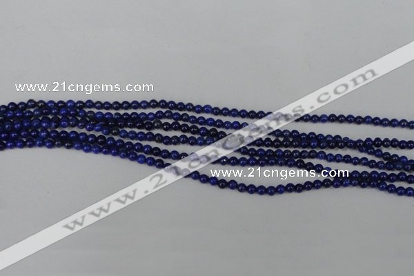 CNL400 15.5 inches 3mm round natural lapis lazuli gemstone beads