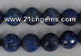 CNL416 15.5 inches 12mm faceted round natural lapis lazuli gemstone beads