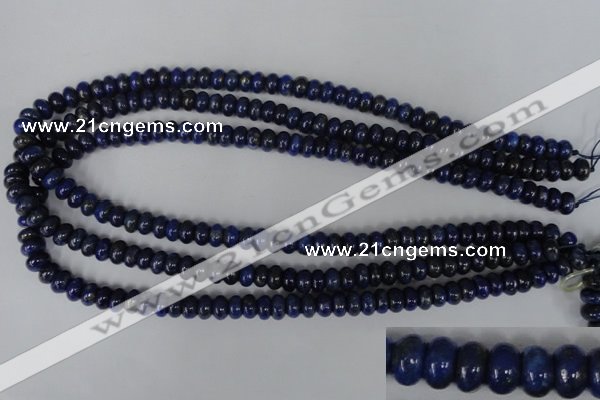 CNL422 15.5 inches 5*8mm rondelle natural lapis lazuli gemstone beads