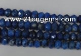 CNL426 15.5 inches 4*6mm faceted rondelle natural lapis lazuli gemstone beads