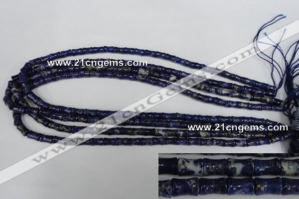 CNL432 15.5 inches 5*7mm bone natural lapis lazuli gemstone beads