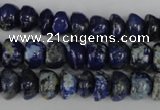 CNL436 15.5 inches 7*9mm bread natural lapis lazuli gemstone beads