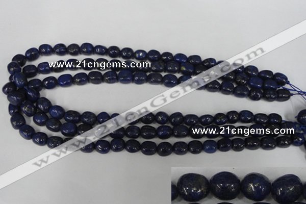 CNL438 15.5 inches 8*10mm nuggets natural lapis lazuli gemstone beads