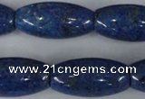 CNL445 15.5 inches 15*30mm rice natural lapis lazuli gemstone beads