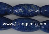 CNL446 15.5 inches 15*30mm rice natural lapis lazuli gemstone beads