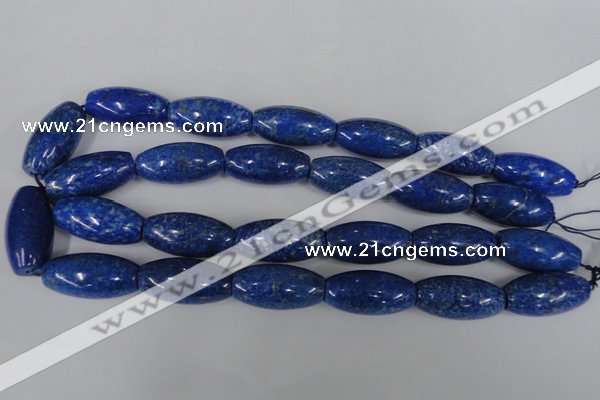 CNL446 15.5 inches 15*30mm rice natural lapis lazuli gemstone beads