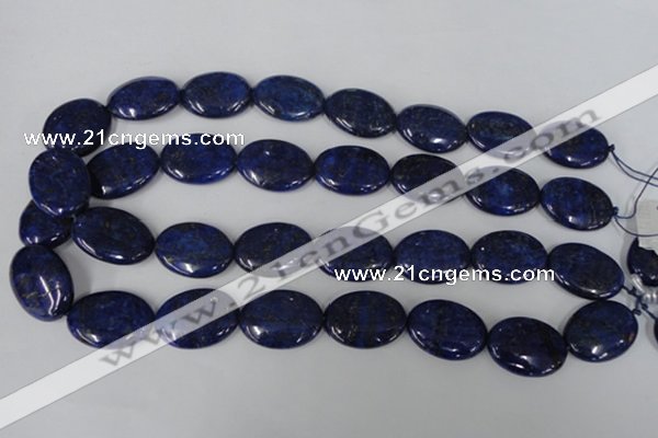 CNL485 15.5 inches 18*25mm oval natural lapis lazuli gemstone beads