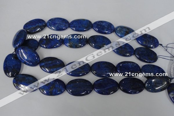 CNL486 15.5 inches 20*30mm oval natural lapis lazuli gemstone beads