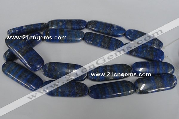 CNL490 15.5 inches 18*50mm oval natural lapis lazuli gemstone beads