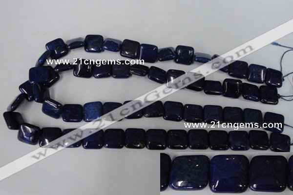 CNL513 15.5 inches 14*14mm square natural lapis lazuli gemstone beads