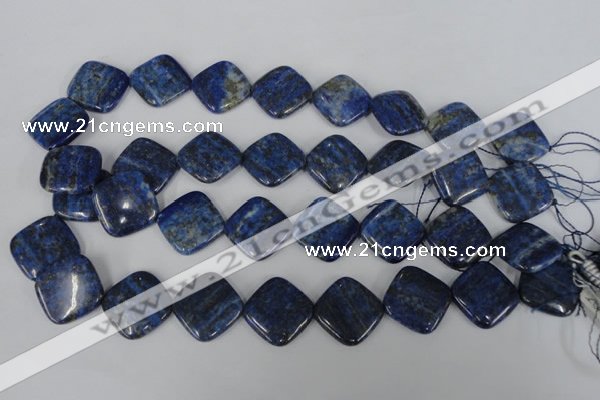 CNL526 15.5 inches 20*20mm diamond natural lapis lazuli gemstone beads